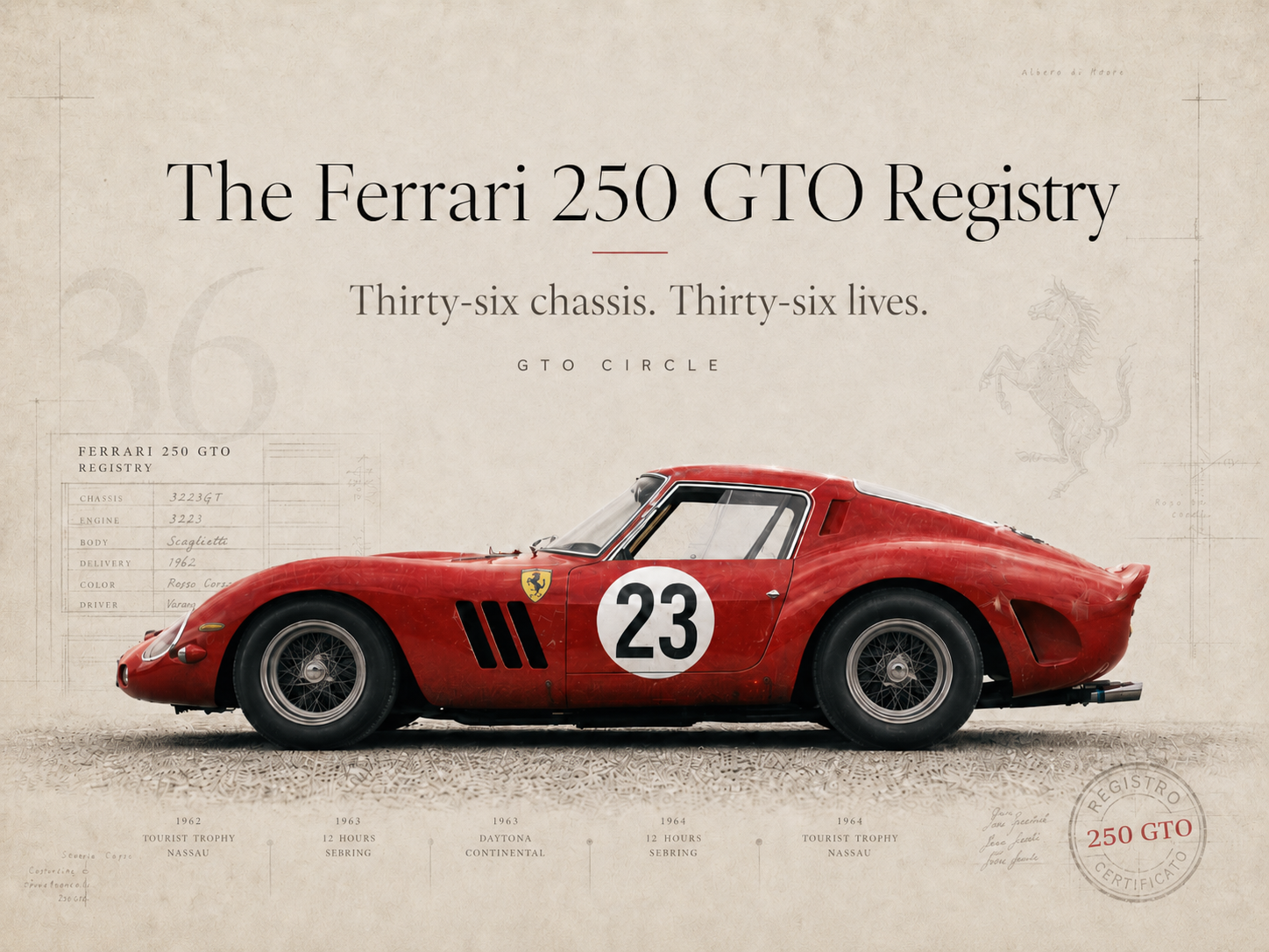 The Ferrari 250 GTO Registry