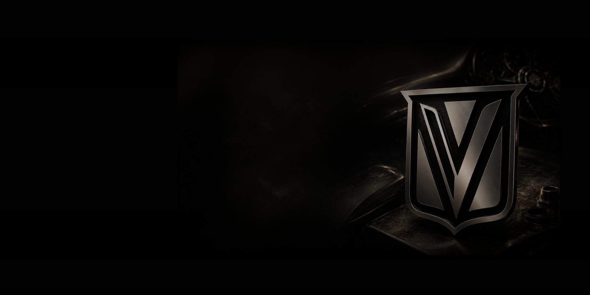 Invictus Heights shield logo on a dark, atmospheric background, used as a visual brand element for the Invictus Heights editorial platform.