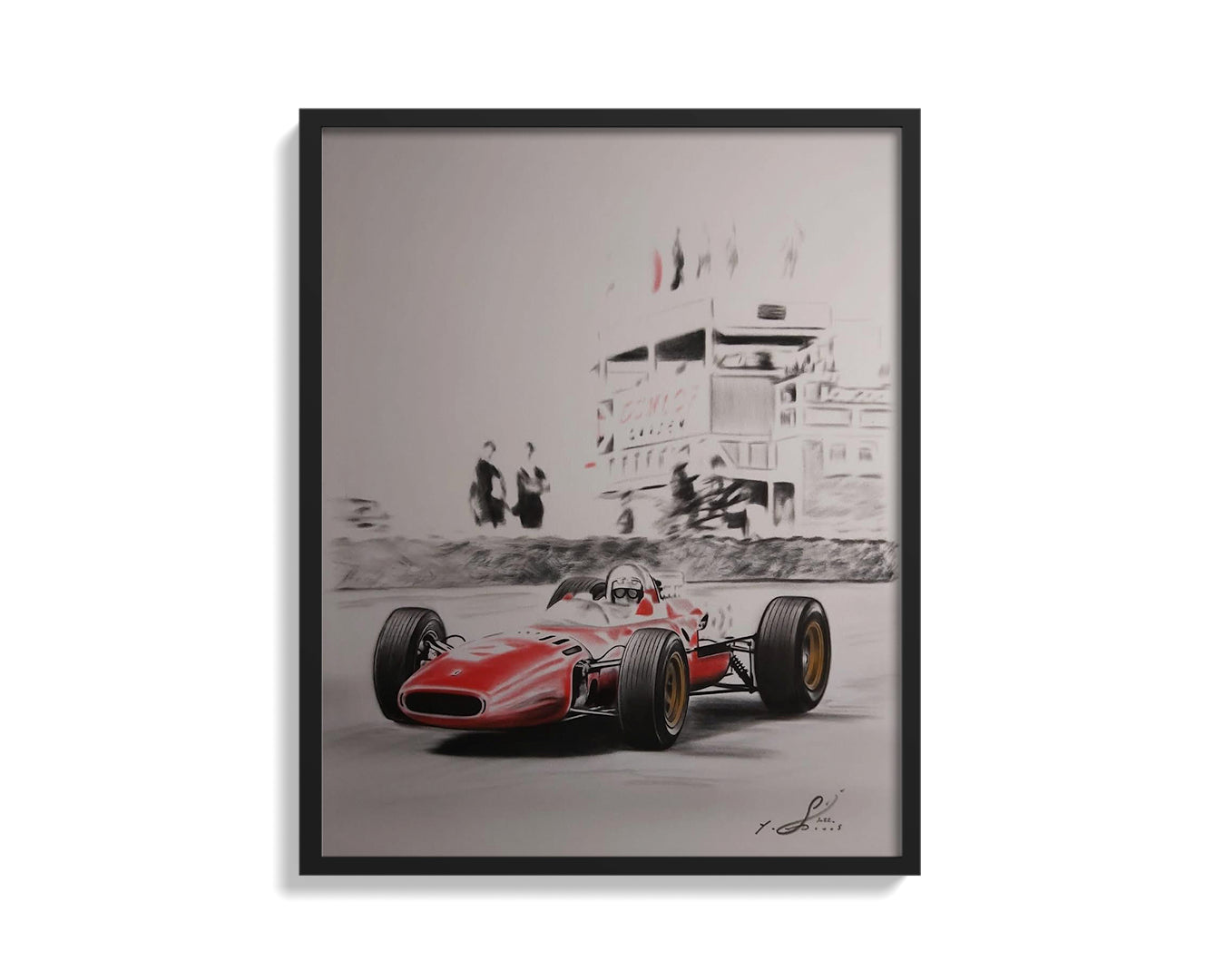 Painting of Ferrari 312 F1 1967