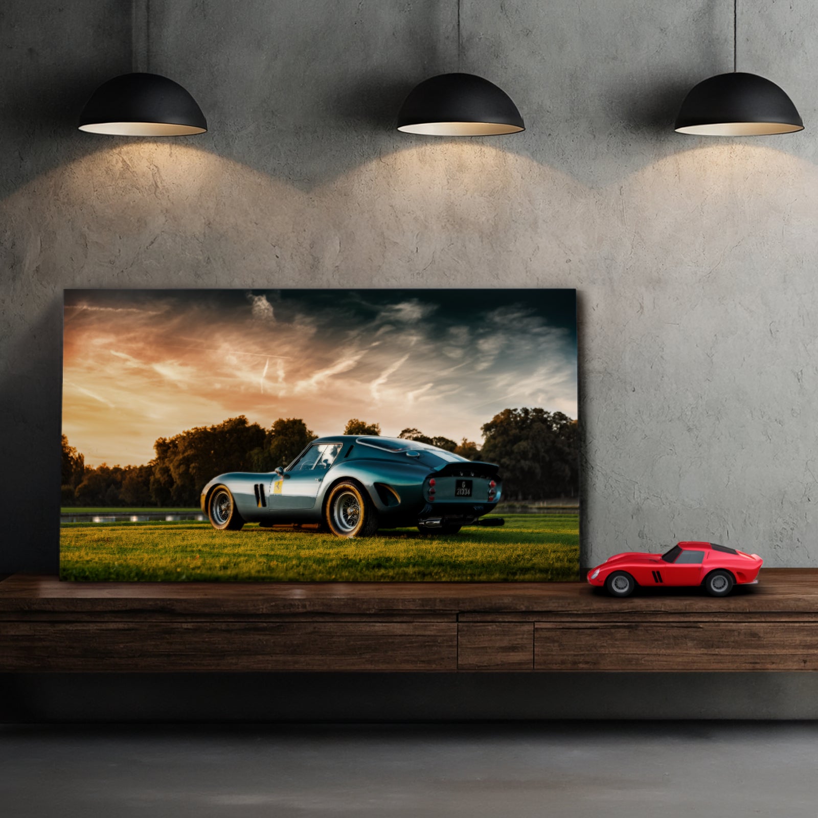 Limited edition Ferrari 250 GTO fine art print by Still Motion, museum-grade automotive photography made in Italy.