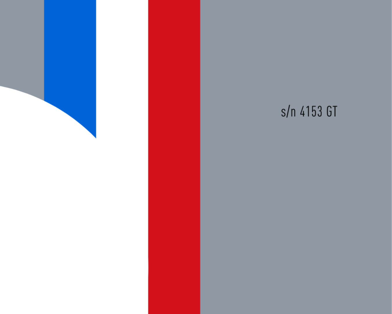 Ferrari 250 GTO chassis 4153GT Le Mans 1963 French tricolore livery minimalist art print by Invictus Heights