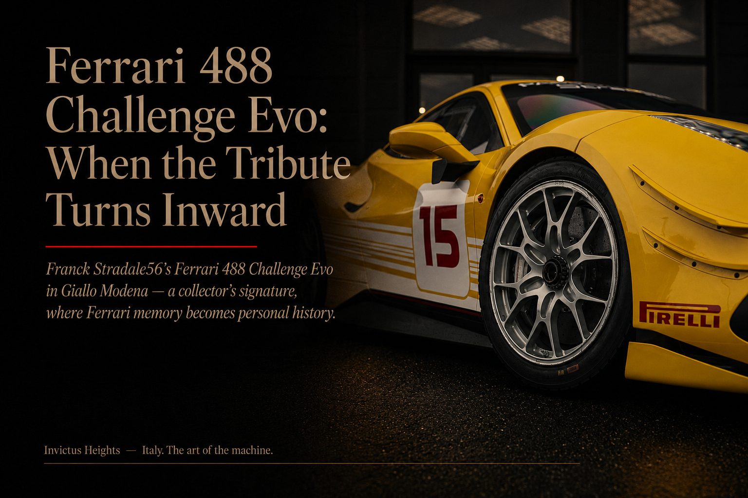 Ferrari 488 Challenge Evo: When the Tribute Turns Inward