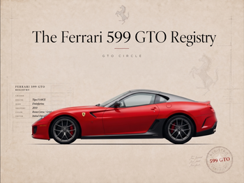 Ferrari 599 GTO Registry – SN 175962 | Monterey Record Sale