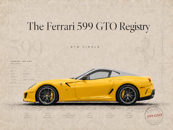Ferrari 599 GTO Registry - SN 177647 | Giallo Triplo Strato