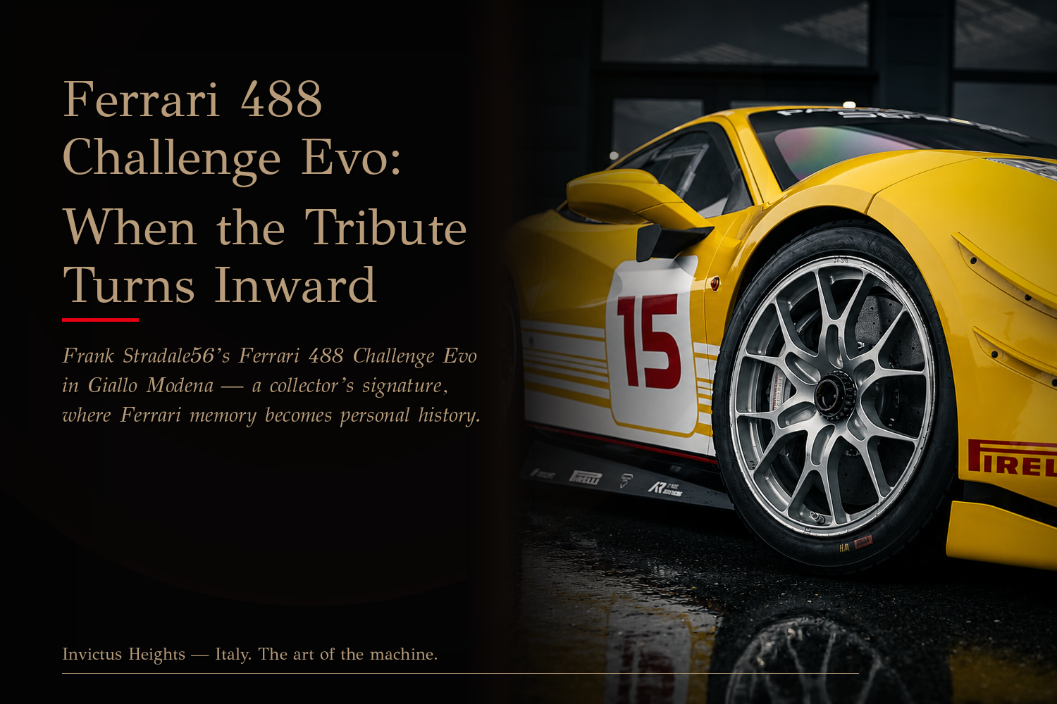 Ferrari 488 Challenge Evo: When the Tribute Turns Inward