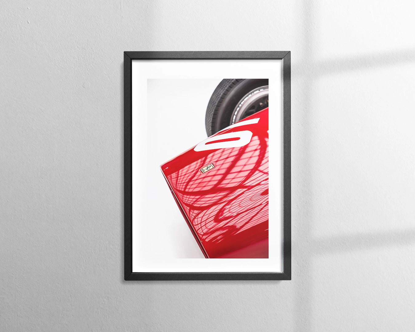Ferrari 555 Supersqualo 1955 fine art photograph in black frame with museum-grade paper and plexiglass glazing